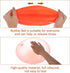 47'' Giant Bubble Ball for Adults, Inflatable Soft Rubber Ball for Outdoor Indoor Party, Water Injection, Orange