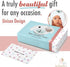 Set Luxury Baby Bath & Swaddle The for New Parents - Light Blue