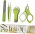 LOORGVEL Set Nail Clipper for Newborns and Infants Portable Green Nail Grooming Kit Travel-Friendly