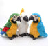 Levenkeness 9.8" Macaw Parrot Plush Toy, Green Bird Stuffed Animal Gifts for Kids