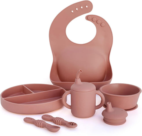 Little Loon Baby Led Weaning Starter Set Complete Silicone Feeding Kit for