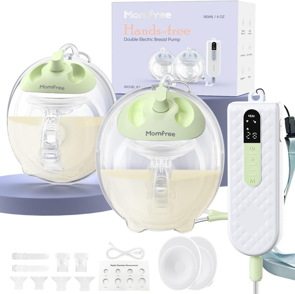 Hands Free Breast Pump K3,Portable Breastfeeding Pumps with Modes & 9 Levels,3