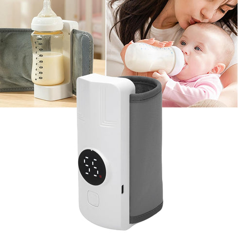 Leftwei 2000mAh 20 6 Portable Bottle Warmer, Dual Batteries Warmer, Minutes Efficient Heating with Temperature Levels