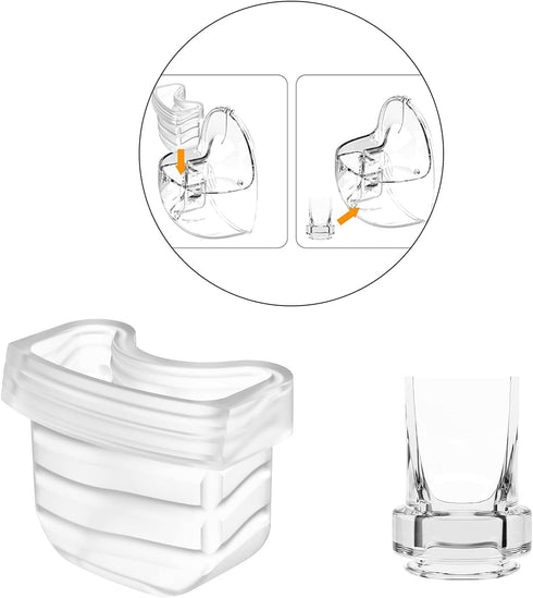 KANGQL Rubber Membrane, Silicone Accessory Essential Silicone Membrane/Duckbill Valves Convenient Improve Your Nursing