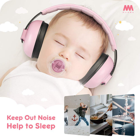 Mumba Baby Earmuffs Noise Cancelling Headphones for Babies and Toddlers - Ages 3-24+ Months