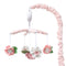 The Peanutshell Crib Mobile for Girls - Pink Musical Baby Crib Mobile