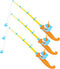 Timisea 3 Pcs Fishing Rod Pole Pool Toy, Magnetic Fishing Game for Toddler