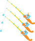 Timisea 3 Pcs Fishing Rod Pole Pool Toy, Magnetic Fishing Game for Toddler