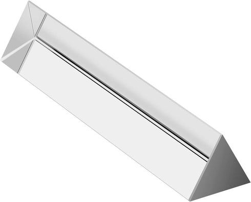 Coitak 6 Inch Optical Glass Triangular Prism, Crystal Tool for Teaching Light Spectrum Physics and Photography