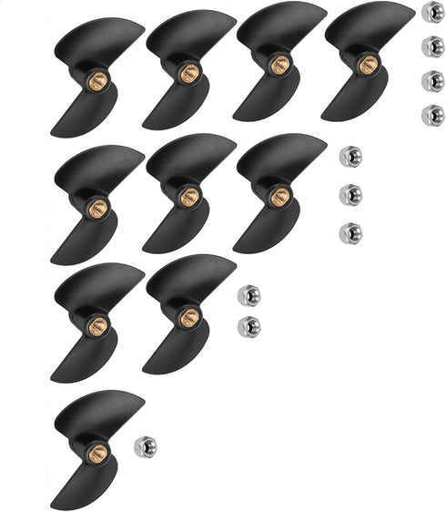 10PCS FT009 Set FT009 RC Boat Propellers High Speed Brushless Replacement Propeller for Remote Control Racing Boat