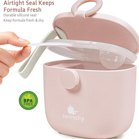 8.8OZ, 0.55LB, 250g,500ml Termichy Baby Formula Dispenser, Portable Milk Powder Dispenser Container with Carry Handle
