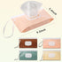 DOSAKEIKO 4 PCS Wipes Dispenser with Refillable Baby Wipes Dispenser Ideal for Travel Travel Wipes Case Keeps Wipes