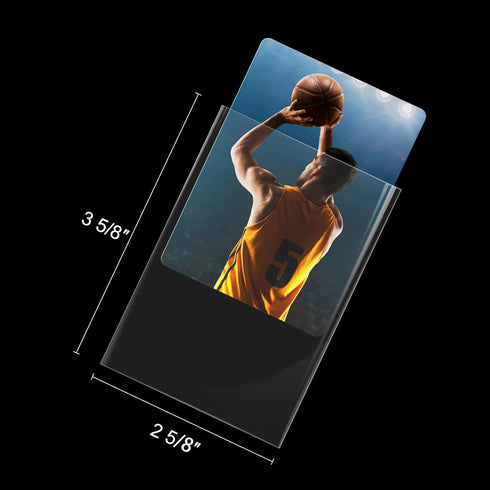 200 Count, Foldermax Clear Penny Card Sleeves Card Protectors Sleeves for Baseball Cards, Game Cards and Trading Cards