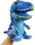 HooYiiok Plush Dinosaur Hand Puppets, Cute Soft Toy for Kids - 11 inches with Movable Mouth for Role Play