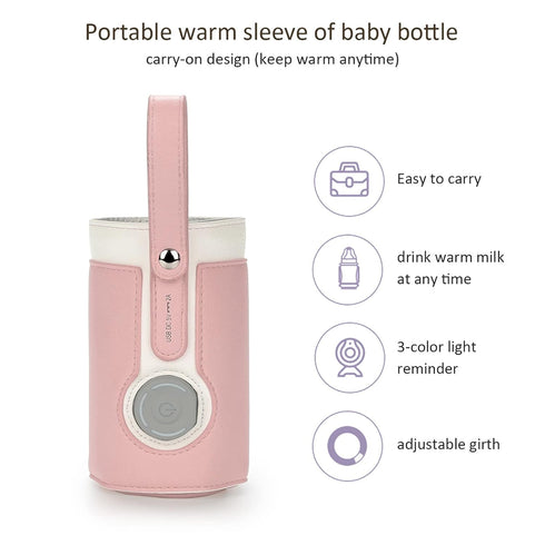 Generic Baby Warm Milk Bottle Warmer, Constant Temperature Heating Portable for Daily Home, Night Feeding, Outward