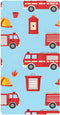 CZXW Cartoon Fire Engine Crib Sheets Fitted 52" x 28" Natural Cotton Soft