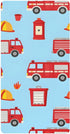 CZXW Cartoon Fire Engine Crib Sheets Fitted 52" x 28" Natural Cotton Soft
