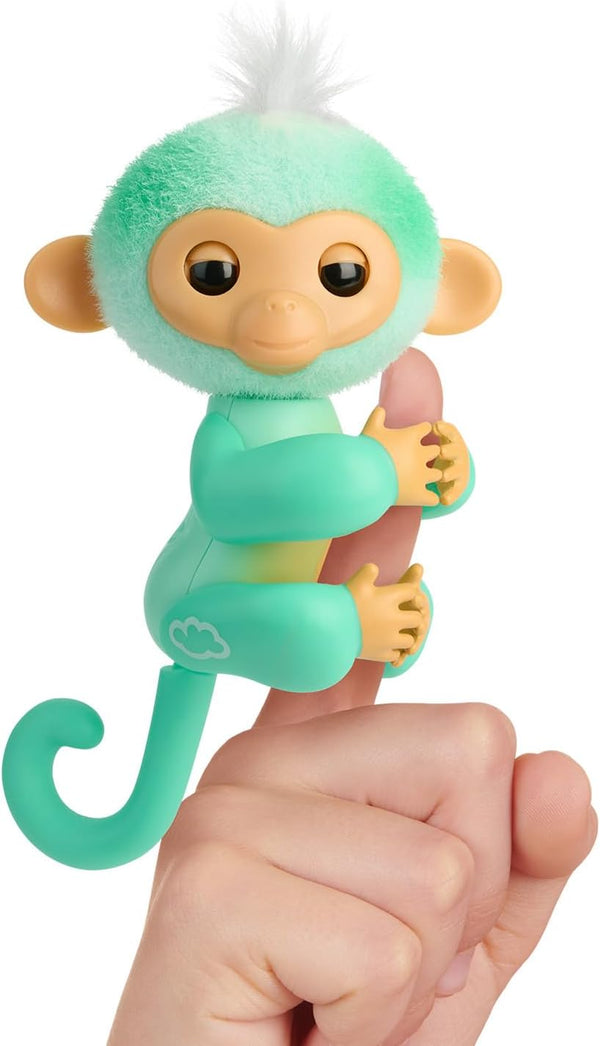 2023 NEW Interactive Baby Monkey Ava - Reacts to Touch with 70+ Sounds & Reactions, Teal