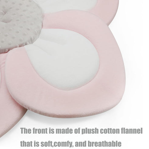 5 PandaEar Baby Bath Pad for Infant Newborn | Soft Flower Petals for Sink Bathtub Essentials Shower Gift (Pink)
