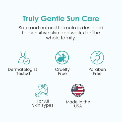 50 3.4oz TruKid Easy On Mineral Sunscreen SPF - Kids & Baby Sunscreen for Face & Body, Non-Toxic Zinc Oxide Sunblock