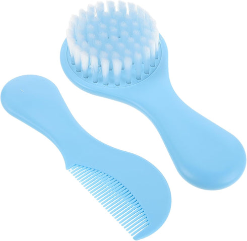 Abaodam Hair Brush and Comb Set for Infants Soft Bristle Scalp Brush