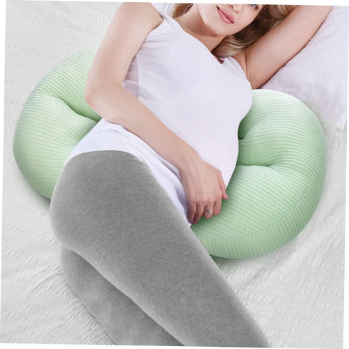 U-Shaped Pregnancy Pillow for Side Sleeping Multi-Functional Waist Support Cushion for Pregnant Women Abdominal