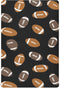 Pfrewn Crib Sheets for Boys Girls American Football Ball Fitted Crib Sheet