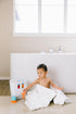 Set, 11 Ubbi Baby Bath Time Essential Gift Includes Drying Bin and Bath Toys, Dishwasher Safe, White