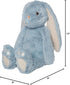 12" Manhattan Toy River The Blue & Light Apricot Snuggle Bunnies Stuffed Animal with Embroidered Accents