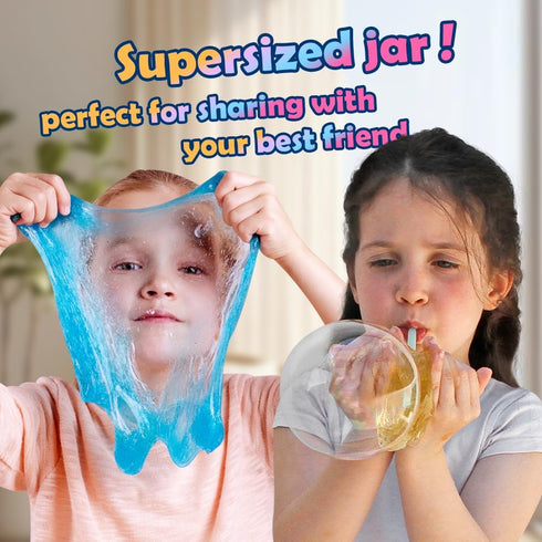 Set 5-12, WATERELF Easter Eggs Slime Kit for Kids, Easter Basket Stuffers DIY Slime Making with Mix-Ins, Reusable Safe