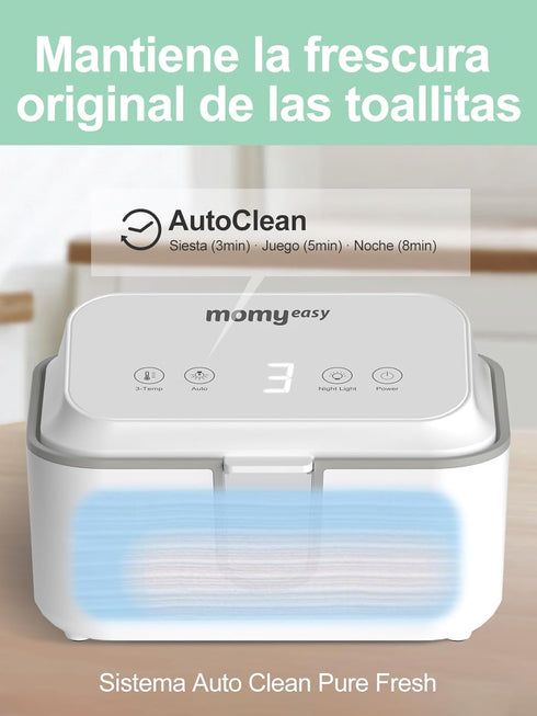 3 MOMYEASY Baby Wipe Warmer, Large Capacity Wipes Dispenser with Temperature Modes, Even Heating Diaper Wipe Warmer