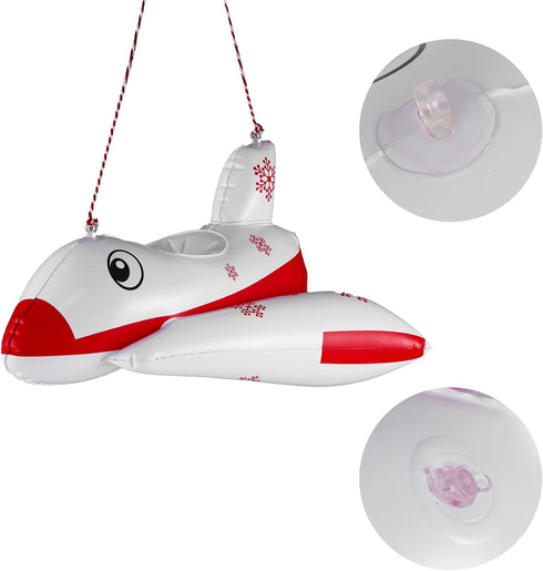 E-TING Santa Clothing Accessories Inflatable Aircraft Airplane Plane Ship Flying Boat for elf Doll Christmas