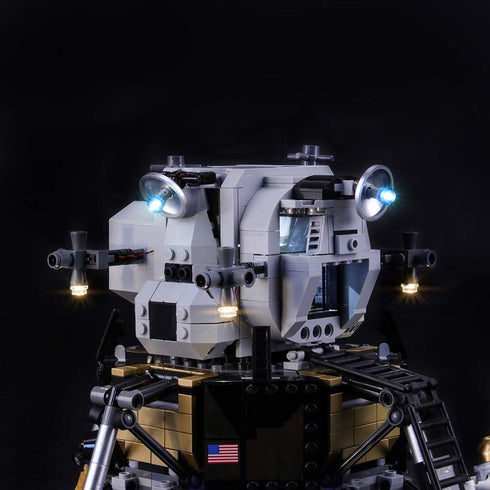 BRIKSMAX Led Lighting Kit for Creator NASA Apollo 11 Lunar Lander - Compatible with Lego 10266