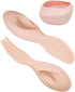 Toddler Utensils Set Ergonomic Fork and Spoon and Bowl Set Non-Slip Design