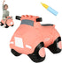 INPANY Bouncy Horse, Pink Car Hopper Toys, Toddler Ride-On Car, Inflatable Kids