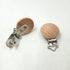 Natural Beech Wood Pacifier Clips, Grasping Toy Suspender Clips, DIY Wood Pacifier Clip Holder Accessories (3cm without