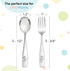 Kids Silverware Stainless Steel Set of 10, Dishwasher Safe Toddler Forks and Spoons, Safe Cutlery