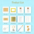 Moms(11x13 Inch MCstars Keepsakes Baby Handprint Ornament Making Kit, Newborn Photo & Lanugo Storage Personalized Gift