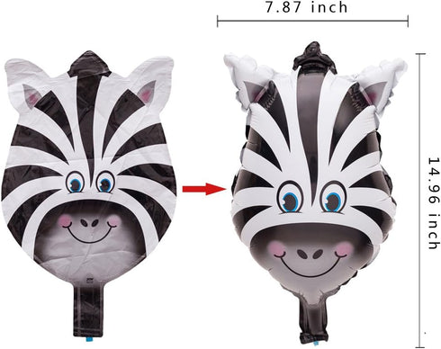 SUN-E 12PCS Mini Animals Balloons Jungle Safari Theme Birthday Party Decorations for Kids