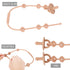 Toy Safety Straps, Socub Silicone Adjustable Baby Pacifier Teether Straps, 4pcs for Strollers & High Chairs
