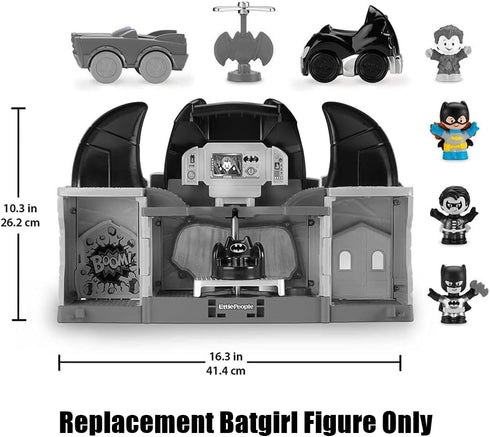 Fisher-Price Little People DC Superfriends Deluxe Batcave Playset Replacement Part - HHY77 ~ Batgirl Figure