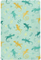 Vdsrup Crib Sheets for Boys Girl Green Lizards Chameleons Breathable Mini Crib Mattress
