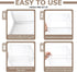 MAIDIWUDI Baby Bottle Organizer with Magnetic Door for Cabinet Stackable Clear Organizer Nursery Storage Bin for Baby