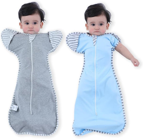 Bycc Bynn 2 Pack Sleeping Blanket Sack with High Sleeve,Transitions to Arms-Free