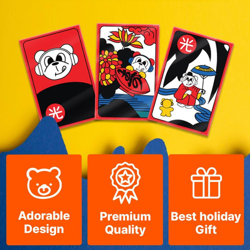 GEEKBEAR Hwatu Set - Korean Hanafuda Go Stop Game, New Year Board Game