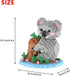 Set, 3D Bricks,1000 KLJM-07 Larcele Animal Series Micro Building Blocks Animal DIY Mini Building Toy Pieces (Koala)
