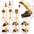 RUIYDZ 28pcs Construction Cake Topper Birthday Cake Toppers Construction Birthday Party Supplies Large Crane Excavator