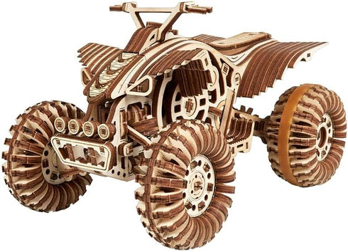 Wood Trick Quad Bike 3D Wooden Puzzles for Adults and Kids to Build Rides up to 30 ft Wooden Model Car Kits