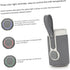 Yardwe Portable USB Bottle Warmer Bag Intelligent Multi Gear Temperature Control the Go Heating for Breastmilk