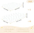 miaozhen 1 Pack 52x28 Cotton Baby Crib Sheets Soft Comfy Cartoon Pink and Blue Bees Playard Mattress Sheets for Nursery